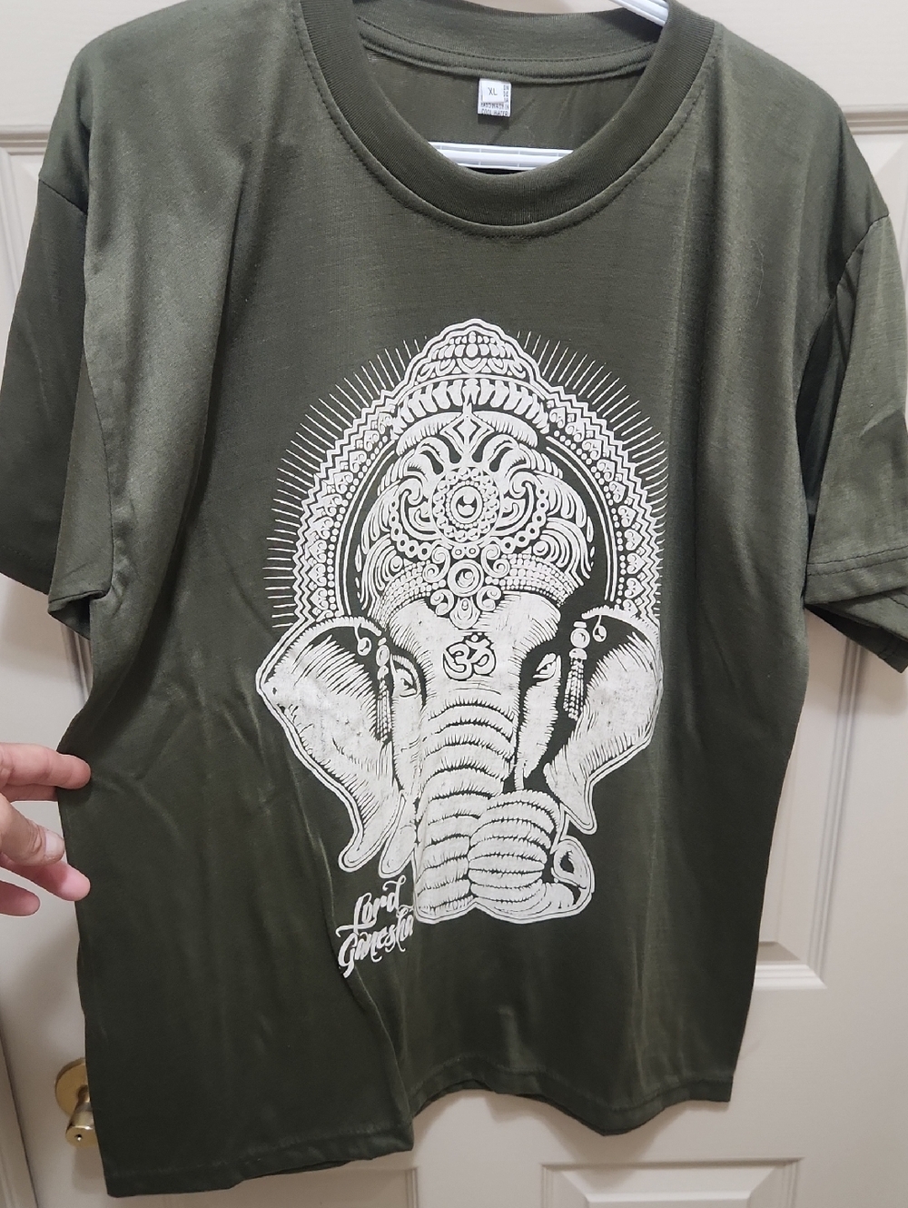Olive Green Ganesha Tee